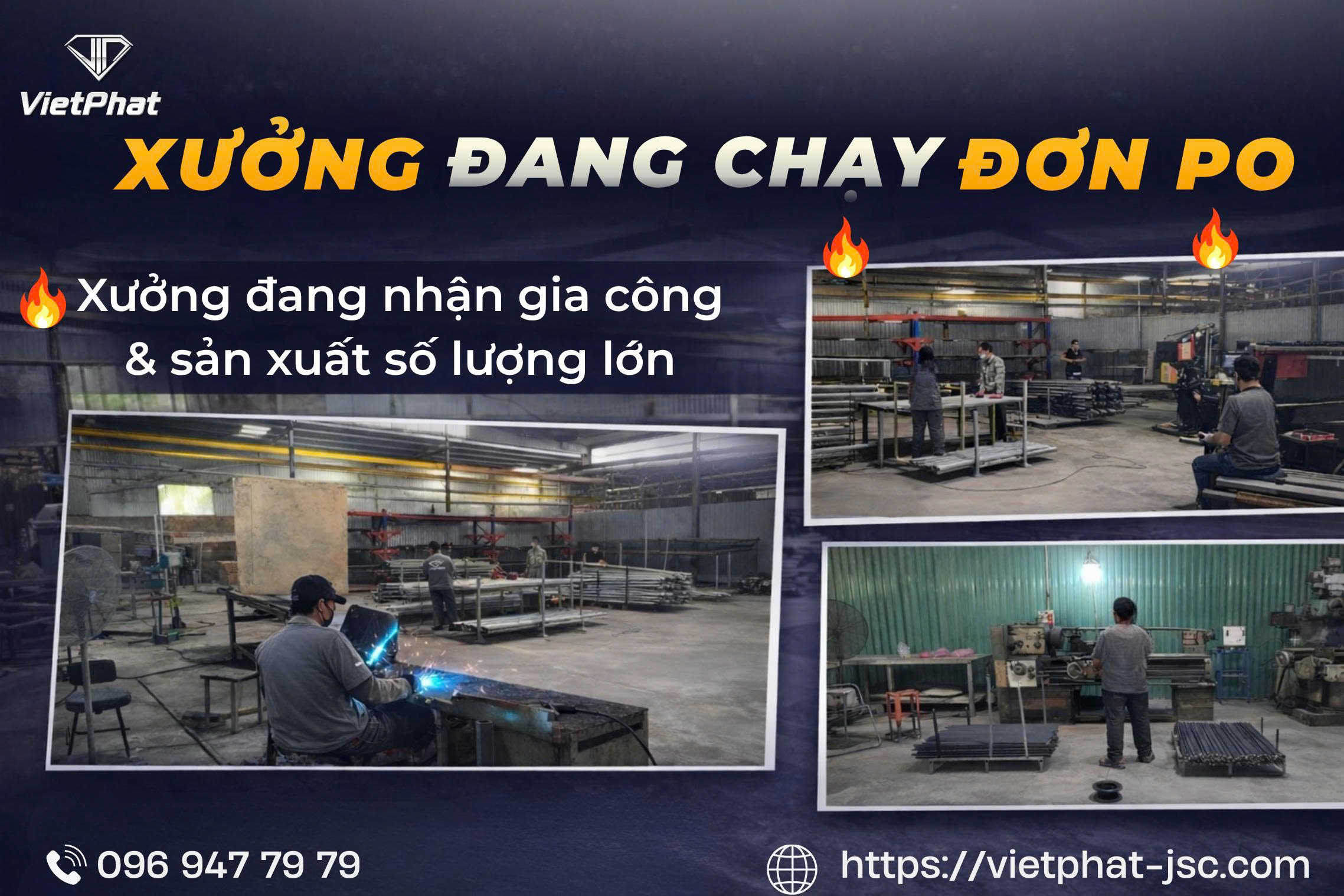 XƯỞNG VIỆT PHÁT ĐANG CHẠY ĐƠN PO LIÊN TỤC